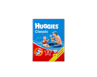 Подгузники Huggies Classic (3) 4-9 кг, 17 шт.