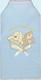 Плед-конверт Велюровый "Собачка" голубой.